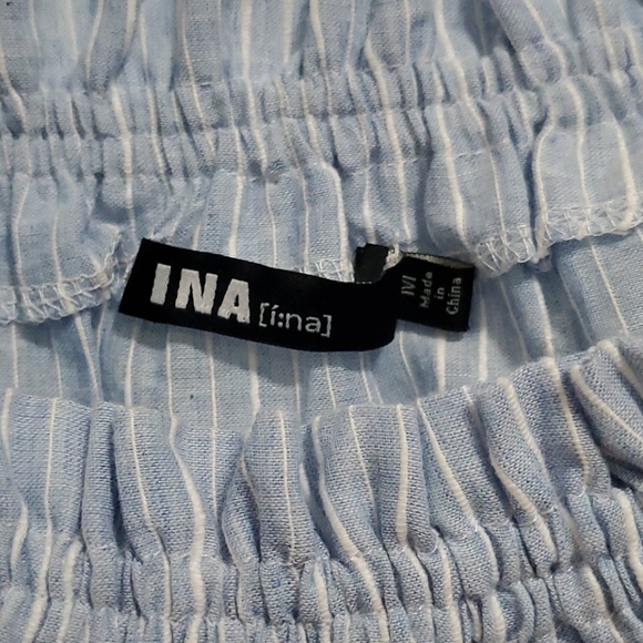 Off the shoulder INA linen top tie straps - Picture 5 of 5